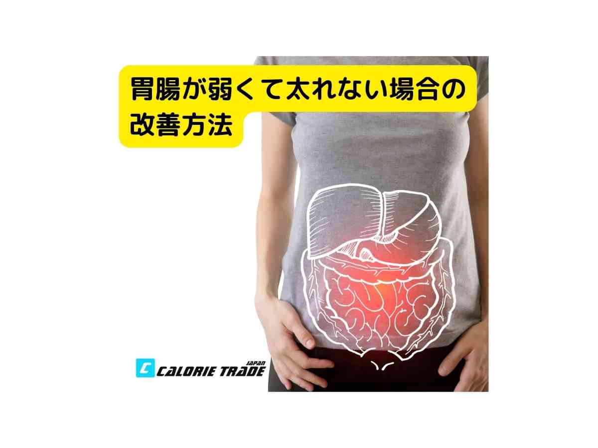 胃腸が弱くて太れない場合の改善方法